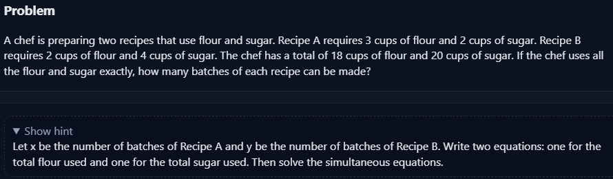 Maths Extension Question Creator